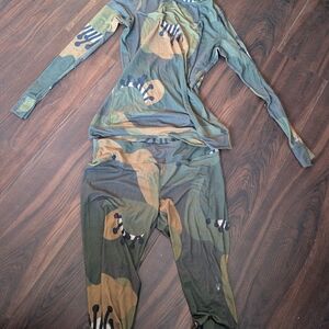 Burton Green and Brown Camouflage Set